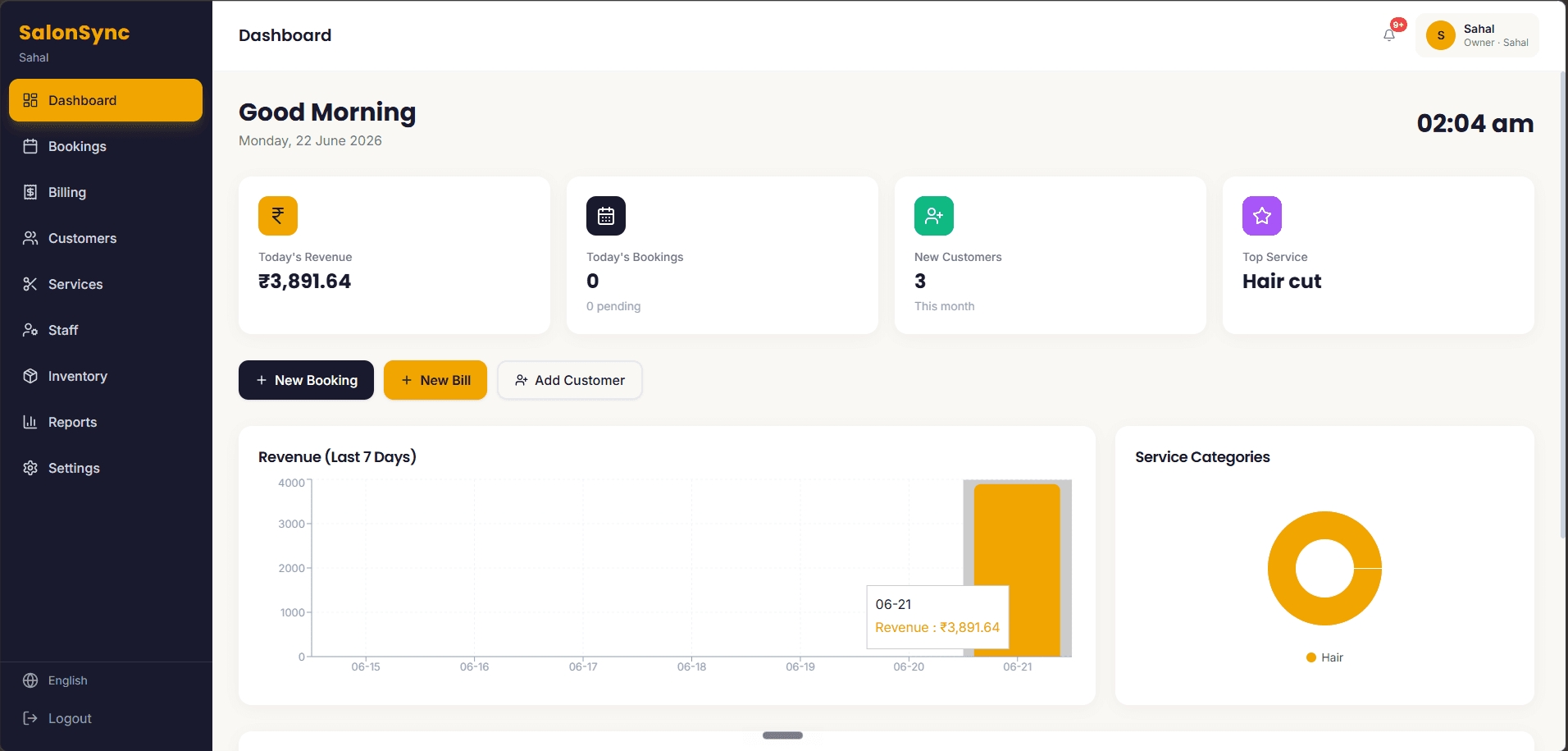 SalonSync screenshot
